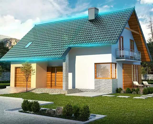 Крыша из солнечной черепицы